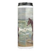 Max Liebermann: Twee ruiters op het strand Kunst Thermosbeker (Achterkant)