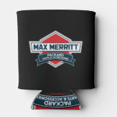 Max Merritt Auto Parts Koelbox Standaard Logo Blikjeskoeler (Achterkant)
