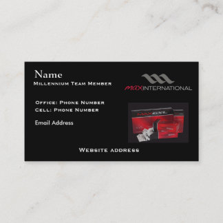 Max Millennium Team Visitekaartje