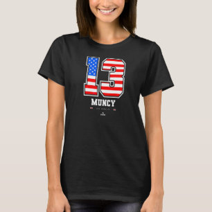 Max Muncy Us vlaggennummer T-shirt
