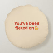 Max Naps Zero Gains - Bullio Grappig Rond Kussen (Achterkant)