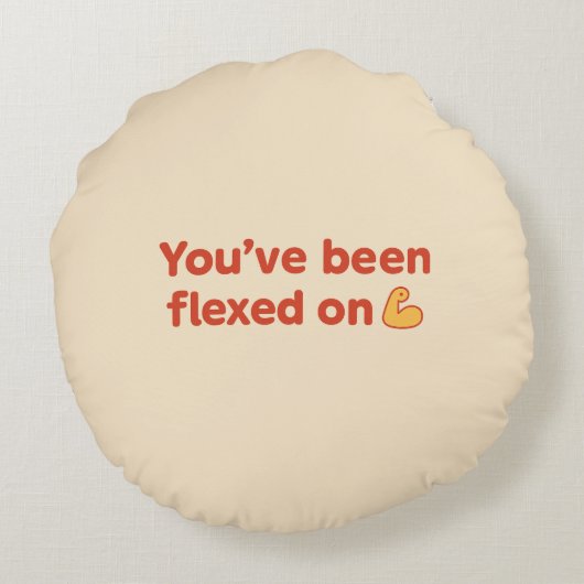 Max Naps Zero Gains - Bullio Grappig Rond Kussen (Achterkant)