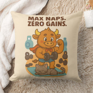 Max Naps Zero Gains – Bullio Grappig Sierkussen