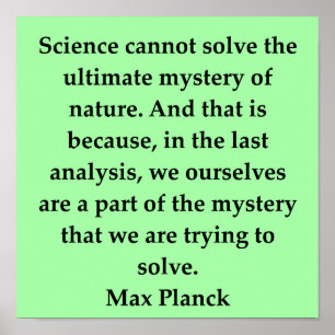max. plank quote poster