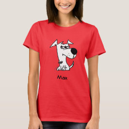 Max. roze rood van de Dog T-Shirt
