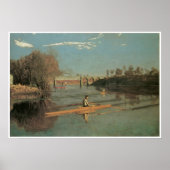 Max Schmitt in een Single Scull, 1871 Thomas Moran Poster (Voorkant)