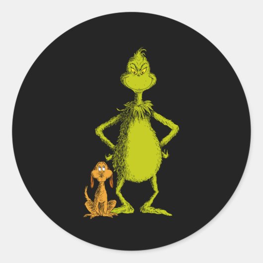 Max Stance Ronde Sticker (Voorkant)