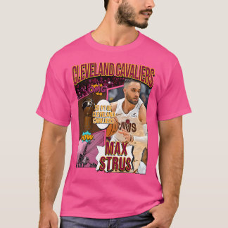 Max Strus Basketball Art Cavaliers 1 T-shirt