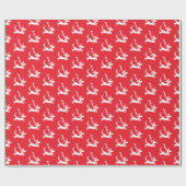 Max the Reindeer Silhouette Cadeaupapier (Vlak)