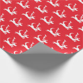 Max the Reindeer Silhouette Cadeaupapier (Hoek)