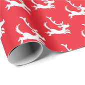 Max the Reindeer Silhouette Cadeaupapier (Rol Hoek)