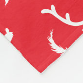 Max the Reindeer Silhouette Fleece Deken (Hoek)