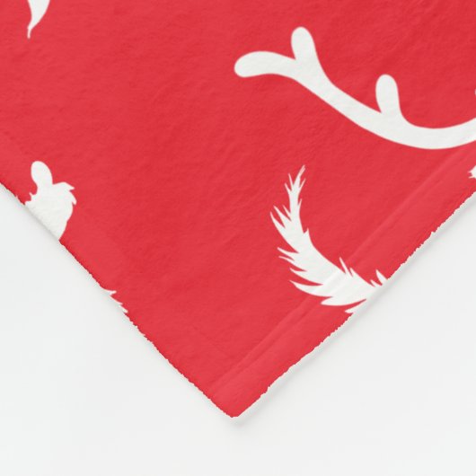 Max the Reindeer Silhouette Fleece Deken (Hoek)