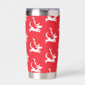 Max the Reindeer Silhouette Geïsoleerde Drinkbeker (Voorkant)