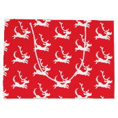 Max the Reindeer Silhouette Groot Cadeauzakje (Achterkant)