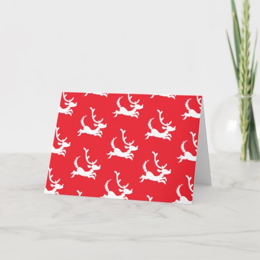 Max the Reindeer Silhouette Kaart (Voorkant)