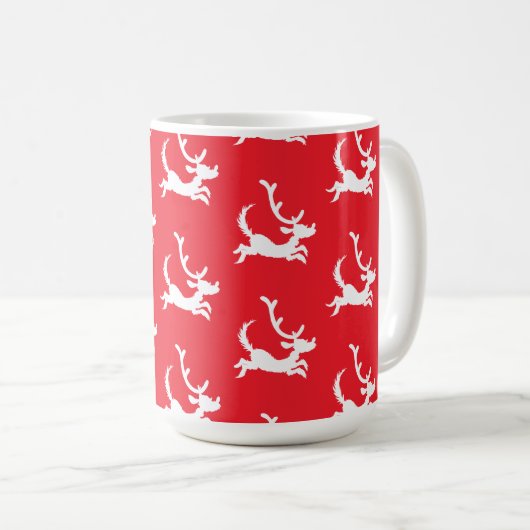 Max the Reindeer Silhouette Koffiemok (Voorkant rechts)