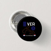 Max Verstappen, Circuit Zandvoort, Formule 1 Ronde Button 3,2 Cm (Voorkant /achterkant)