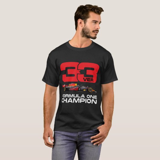 Max Verstappen Formule 1 kampioen F1 Go Max 33 T-shirt (Voorkant volledig)