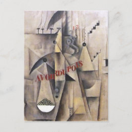 Max Weber Cubism Painting Briefkaart