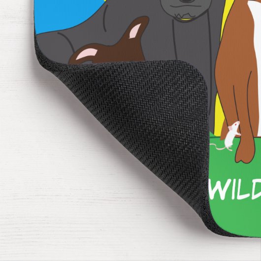 Max & Zijn Wild Forever Friends Mousepad Muismat (Hoek)