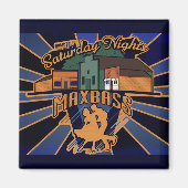 Maxbass zaterdagnacht magneet (Voorkant)