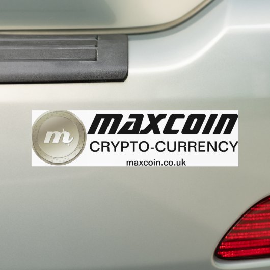 Maxcoin Bumpersticker (Op auto)