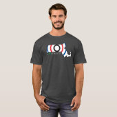 MAXEACHUSETTS grijs T-shirt (Voorkant volledig)