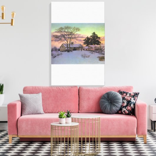 Maxfield Parrish - Afterglow Canvas Afdruk (Insitu (Woonkamer))