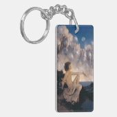 Maxfield Parrish Air Castles 1904 Vintage Fantasy  Sleutelhanger (Voorkant Links)