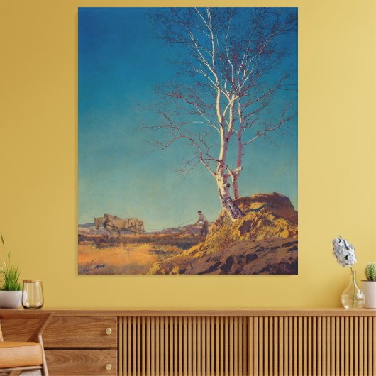 Maxfield Parrish Canvas Afdruk (Insitu (Woonkamer))