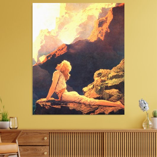 Maxfield Parrish Canvas Afdruk (Insitu (Woonkamer))