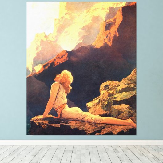 Maxfield Parrish Canvas Afdruk (Insitu (Houten vloer))