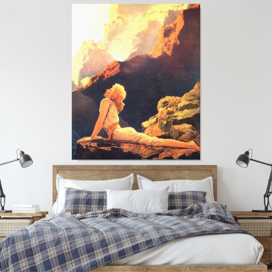Maxfield Parrish Canvas Afdruk (Insitu (Slaapkamer))