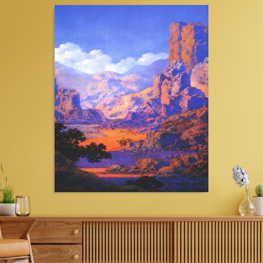 Maxfield Parrish Canvas Afdruk (Insitu (Woonkamer))