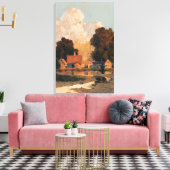 Maxfield Parrish - Daniels Boerderij, Summer Canvas Afdruk (Insitu (Woonkamer))