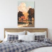 Maxfield Parrish - Daniels Boerderij, Summer Canvas Afdruk (Insitu (Slaapkamer))