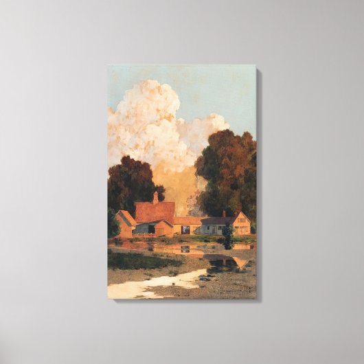 Maxfield Parrish - Daniels Boerderij, Summer Canvas Afdruk (Voorkant)