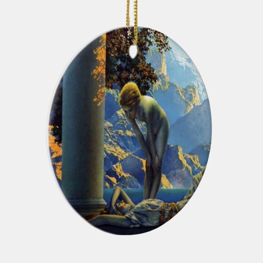 Maxfield Parrish Daybreak II Keramisch Ornament (Rechts)