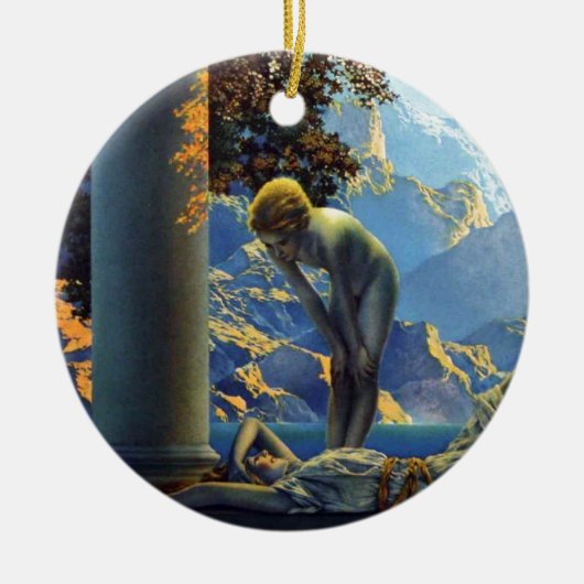Maxfield Parrish Daybreak II Keramisch Ornament (Voorkant)