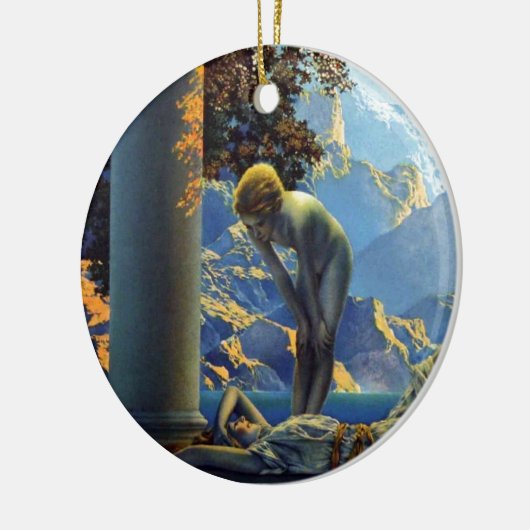 Maxfield Parrish Daybreak II Keramisch Ornament (Links)