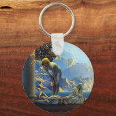 Maxfield Parrish Daybreak Sleutelhanger (Voorkant)