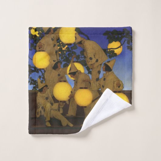 Maxfield Parrish De Lantaarn Dragers 1908 Antiek Bad Handdoek (Wasdoekje)