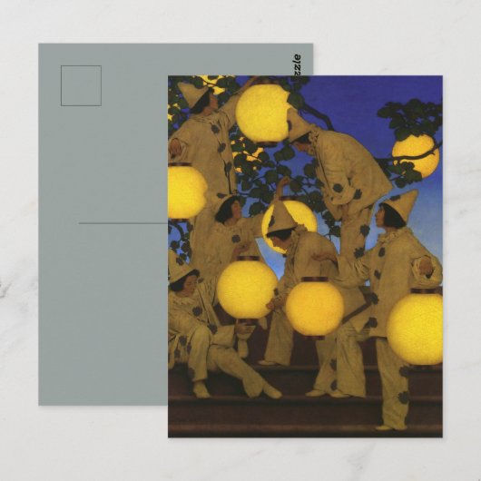 Maxfield Parrish De Lantaarn Dragers 1908 Antiek Briefkaart (Voorkant / Achterkant)