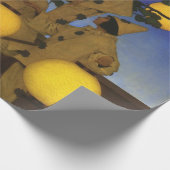 Maxfield Parrish De Lantaarn Dragers 1908 Antiek Cadeaupapier (Hoek)