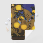Maxfield Parrish De Lantaarn Dragers 1908 Antiek Golfhanddoek (Insitu)
