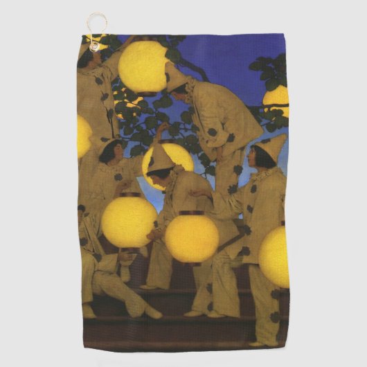 Maxfield Parrish De Lantaarn Dragers 1908 Antiek Golfhanddoek (Voorkant)