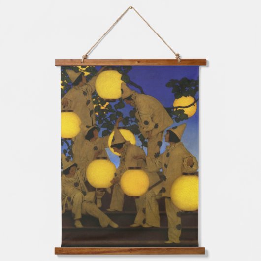 Maxfield Parrish De Lantaarn Dragers 1908 Antiek Hangend Wandkleed (Voorkant)