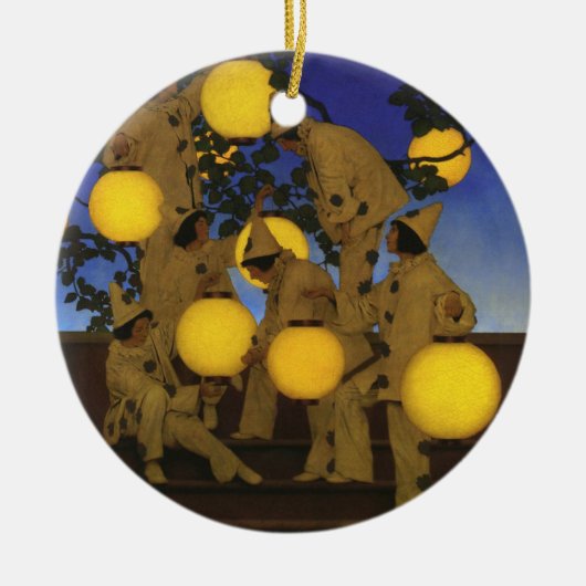 Maxfield Parrish De Lantaarn Dragers 1908 Antiek Keramisch Ornament (Voorkant)