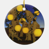 Maxfield Parrish De Lantaarn Dragers 1908 Antiek Keramisch Ornament (Achterkant)